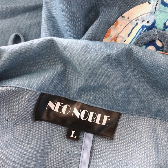 Neo Noble Cocoon Shirt License Plate Color Block Size L - Picture 11 of 13